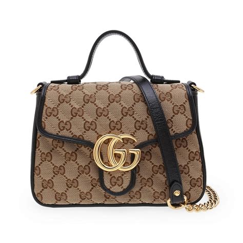 gucci marmont mini top handle bag price|authentic gucci marmont small bag.